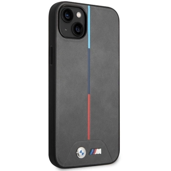 Etui BMW Quilted Tricolor na iPhone 14 Plus - szare