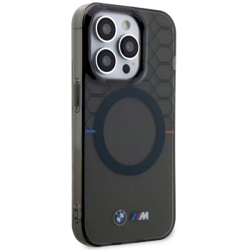 Etui BMW Pattern MagSafe na iPhone 15 Pro Max - szare