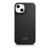 iCarer CE Premium Leather Folio Case skórzane etui iPhone 14 z klapką magnetyczne MagSafe czarny (WMI14220713-BK)