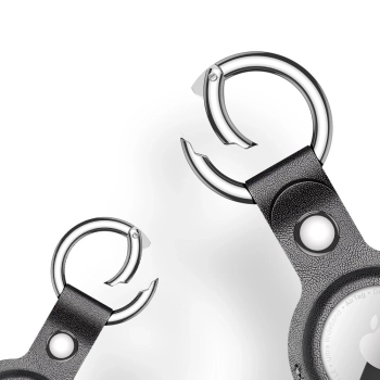 Dux Ducis zestaw 4x silikonowe etui brelok zawieszka case do lokalizatora Apple AirTag (4 kolory: czarny, zielony, różowy, niebieski)