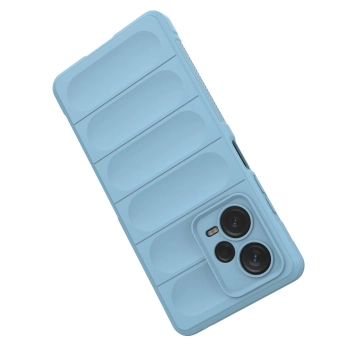 Magic Shield Case etui do Xiaomi Redmi Note 12 Pro+ elastyczny pancerny pokrowiec jasnoniebieskie