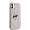 Etui Karl Lagerfeld IML Choupette Head & Monogram na iPhone 11 / Xr - różowe