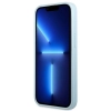Etui Guess Saffiano 4G Small Metal Logo na iPhone 13 - niebieskie