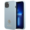 Etui Guess Saffiano 4G Small Metal Logo na iPhone 13 - niebieskie