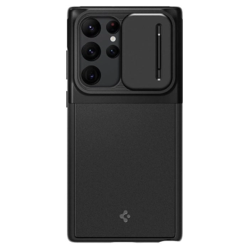 Etui Spigen Optik Armor na Samsung Galaxy S22 Ultra - czarne