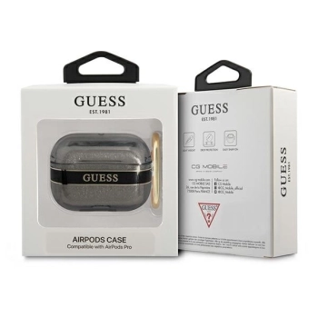 Etui Guess Strap Collection na AirPods Pro - czarne