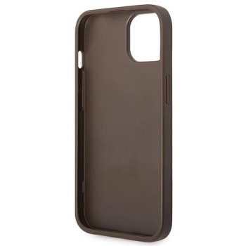 Etui Guess 4G Stripe Collection na iPhone 14 Plus - brązowe