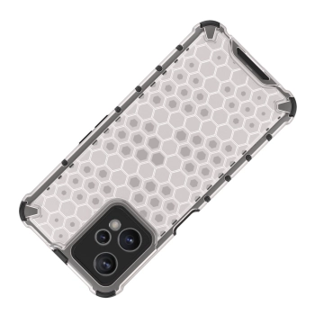 Honeycomb etui pancerny pokrowiec z żelową ramką Realme 9 Pro przezroczysty