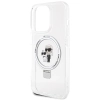 Etui Karl Lagerfeld Ring Stand Karl&Choupettte MagSafe na iPhone 13 Pro Max - białe