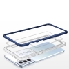 Clear 3in1 etui do Samsung Galaxy S21+ 5G (S21 Plus 5G) żelowy pokrowiec z ramką niebieski