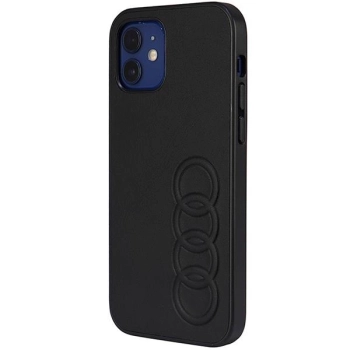 Etui Audi Synthetic Leather na iPhone 12 / iPhone 12 Pro - czarne