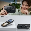Etui ESR Armor Tough Kickstand Halolock z MagSafe na iPhone 15 - przezroczysto-czarne