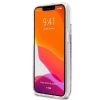 Etui Guess 4G Big Liquid Glitter na iPhone 13 mini - różowe
