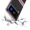 Plating Case etui Samsung Galaxy Z Flip 4 pokrowiec z metaliczną ramką czarne