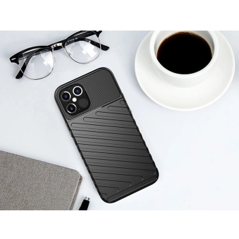 Thunder Case elastyczne pancerne etui pokrowiec iPhone 12 Pro Max niebieski
