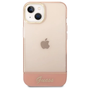 Etui Guess Translucent na iPhone 14 Plus - różowe