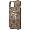 Etui Guess 4G Big Metal Logo na iPhone 14 - brązowe
