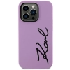 Etui Karl Lagerfeld Silicone Signature na iPhone 11 / Xr - purpurowe