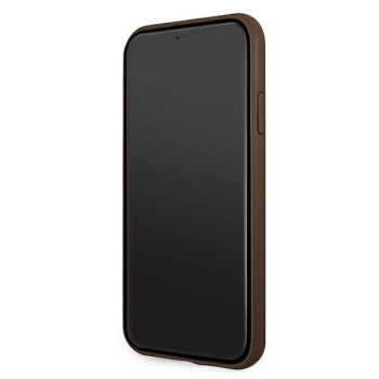Etui Guess 4G Big Metal Logo na iPhone 11 Pro Max - brązowe