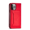 Magnet Card Case etui do iPhone 13 mini pokrowiec portfel na karty kartę podstawka czerwony
