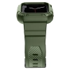 Kingxbar CYF537 2w1 pancerne etui Apple Watch SE, 9, 8, 7, 6, 5, 4, 3, 2, 1 (45, 44, 42 mm) z paskiem zielone