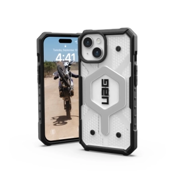 Etui UAG Pathfinder MagSafe do iPhone 15 - przezroczyste