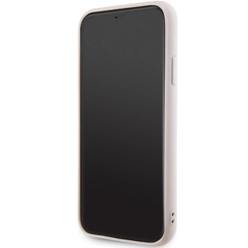 Etui Karl Lagerfeld 3D Rubber Glitter Logo na iPhone 11 / Xr - różowe