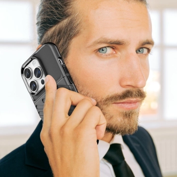 Thunder Case etui iPhone 14 Pro pancerny pokrowiec czarny