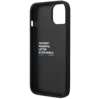 Etui BMW Leather Carbon na iPhone 13 - czarne