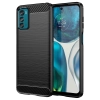 Carbon Case etui Motorola Moto G42 elastyczny silikonowy karbonowy pokrowiec czarne