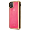 Etui Guess Glow in the Dark Sand Matte na iPhone 11 Pro - różowe