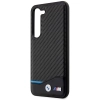 Etui BMW Leather Carbon na Samsung Galaxy S23 - czarne