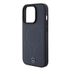 Etui Mercedes Smooth Leather MagSafe na iPhone 15 Pro Max - granatowe