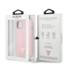 Etui Guess Silicone Triangle na iPhone 13 mini - fioletowe
