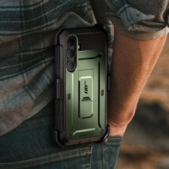 Etui Supcase Unicorn Beetle Pro na Samsung Galaxy S24 - ciemnozielone