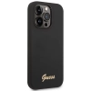 Etui Guess Silicone Vintage Gold Logo na iPhone 14 Pro Max - czarne