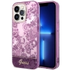 Etui Guess Porcelain Collection na iPhone 14 Pro - fuksjowe