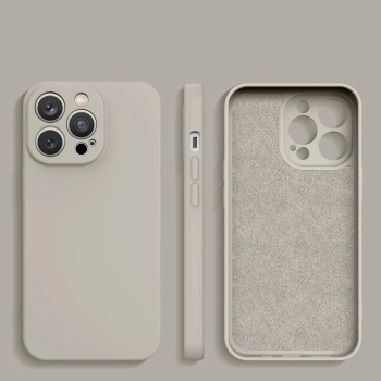Silicone case etui Samsung Galaxy A54 5G silikonowy pokrowiec beżowe