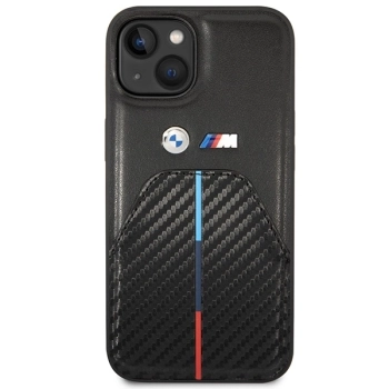 Etui BMW Stamped Tricolor Stripe na iPhone 14 - czarne