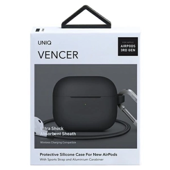 Etui UNIQ Vencer Silicone na AirPods 3 - szare
