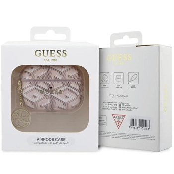 Etui Guess GCube Charm na AirPods Pro 2 - różowe