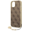 Etui Guess 4G Charms Collection na iPhone 14 Plus - brązowe