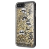 Etui Karl Lagerfeld Glitter na iPhone 7 / 8 Plus - czarno-złote