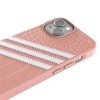 Etui Adidas OR Samba Alligator na iPhone 14 - różowo-białe