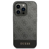 Etui Guess 4G Stripe Collection na iPhone 14 Pro - szare