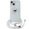 Etui Karl Lagerfeld IML Choupette Head&Cord MagSafe na iPhone 15 / 14 / 13 - przezroczyste