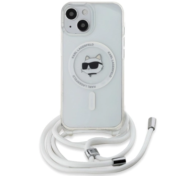 Etui Karl Lagerfeld IML Choupette Head&Cord MagSafe na iPhone 15 / 14 / 13 - przezroczyste