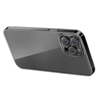 Baseus Crystal Case etui do iPhone 14 Pro cienki pokrowiec + szkło przezroczyste