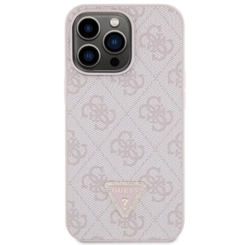 Etui Guess Crossbody 4G Metal Logo na iPhone 13 Pro Max - różowe