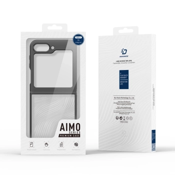 Pancerne etui Samsung Galaxy Z Flip5 5G kompatybilne z MagSafe Dux Ducis Aimo Mag - czarne